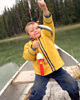 child fishing